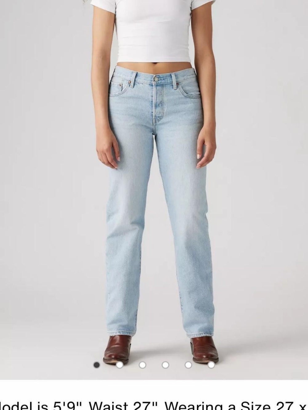 Levi’s 501 ’90s Light Wash Straight Leg Jeans W25 L32